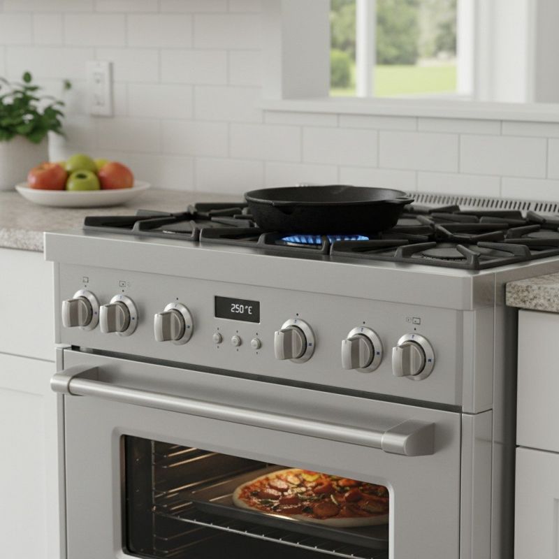 Gas Range Installation detail