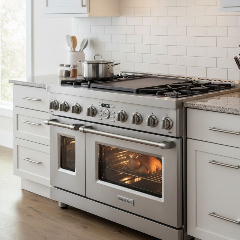 Gas Range Installation detail